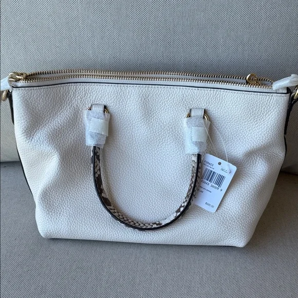 Coach Cream Leather Shoulder Bag - Picture 2 of 8